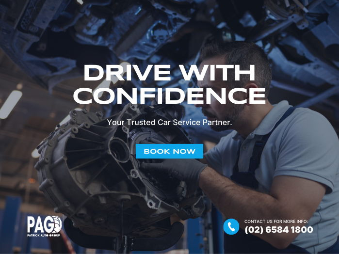 Technician working on a car